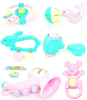 

Saisan 6 Pieces Rat Rattle(Multicolor)