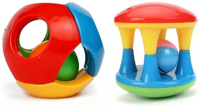

Nabhya Set of 2 Pcs with Various Exciting Toys for New Borns & Infants Rattle Rattle_14 Rattle(Multicolor)