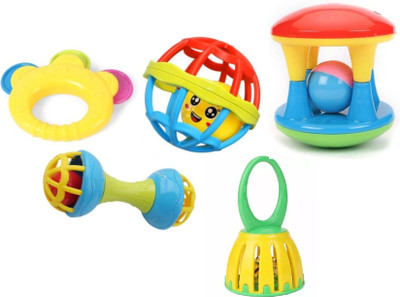 

Nabhya Set of 5 Pcs with Various Exciting Toys for New Borns & Infants Rattle Rattle_3 Rattle(Multicolor)