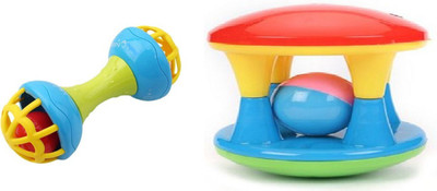 

Nabhya Set of 2 Pcs with Various Exciting Toys for New Borns & Infants Rattle Rattle_1 Rattle(Multicolor)