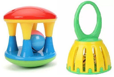 

Nabhya Set of 2 Pcs with Various Exciting Toys for New Borns & Infants Rattle Rattle_6 Rattle(Multicolor)