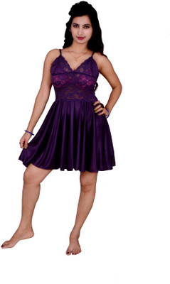 

Kismat Fashion Women Nighty(Purple