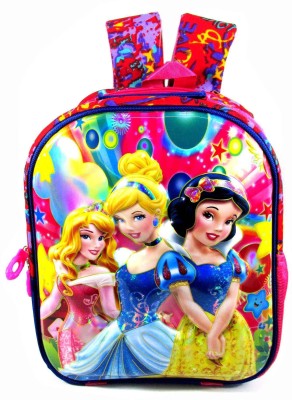 ehuntz Disney Princess 5D embossed (Pre Nursery & Nursery) school Bag (EH1365) Waterproof School Bag(Multicolor, Blue, Pink, 14 inch)
