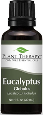 

Plant Therapy Eucalyptus (Globulus) Essential Oil. 100% Pure, Undiluted, Therapeutic Grade. 30 mL (1 Ounce).(10 ml)