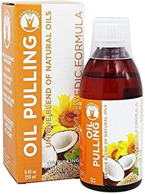 

GuruNanda Oil Pulling Oil Oral Detox Oil Refreshing Ayurvedic Blend of Coconut, Sesame, Sunflower, & Peppermint Oils (8.45 fl. oz)(10 ml)