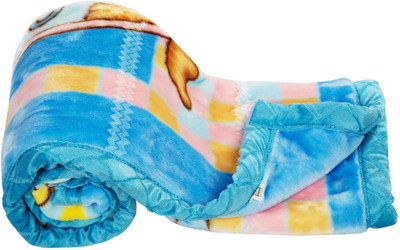 MeeMee Printed  Crib Baby Blanket(Cotton, Dark Blue