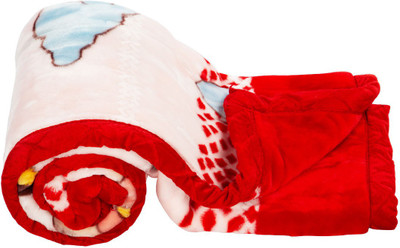

MeeMee Printed  Crib Baby Blanket(Cotton, Red