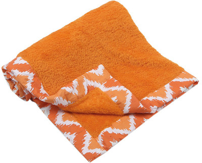 

Miss & Chief Plain  Crib Baby Blanket(Microfiber, Orange