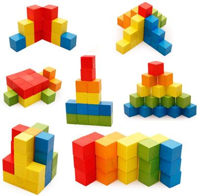 

BuyCreativeLife Wooden Building Blocks for Kids (Multicolour) -Pack of 100 Pcs(Multicolor)