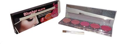 

Kiss Beauty 5 Color Blusher Palette Long-Lasting Creamy Formula(Pink)