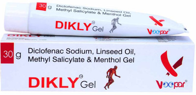 

DIKLY Gel DICLO,MENTHOL,LINSEED OIL Gel(0.90 g)