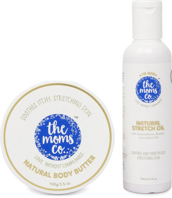 

The Moms Co. Natural Stretch Bio Oil (100ml) and Natural Body Butter (100g) For Preventing Stretch Marks(200 g)
