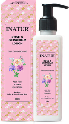 

Inatur Rose and Geranium Lotion (200ml)(200 ml)
