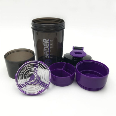 

Spider Protein shaker bottle, 550 ml,Leak proof, storage container, BPA Free 550 ml Shaker(Pack of 1, Blue, Green, Red)