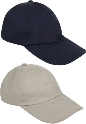 ZACHARIAS Solid Sports/Regular Cap Cap(Pack of 2)