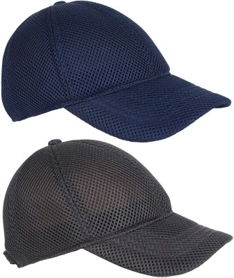 ZACHARIAS Solid Sports/Regular Cap Cap(Pack of 2)