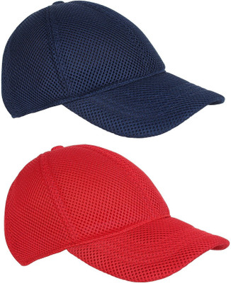 ZACHARIAS Solid Sports/Regular Cap Cap(Pack of 2)