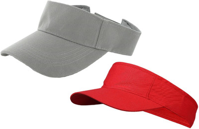ZACHARIAS Solid Visor Cap Cap(Pack of 2)