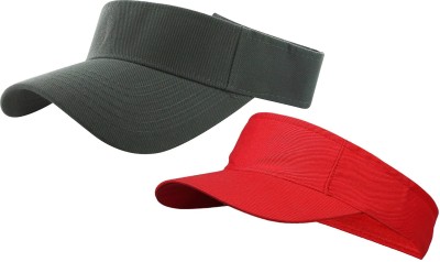 ZACHARIAS Solid Visor Cap Cap(Pack of 2)