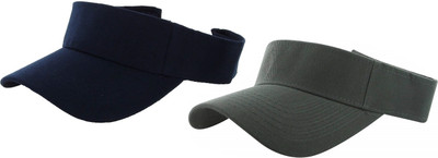 ZACHARIAS Solid Visor Cap Cap(Pack of 2)