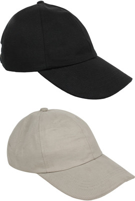 ZACHARIAS Solid Sports/Regular Cap Cap(Pack of 2)