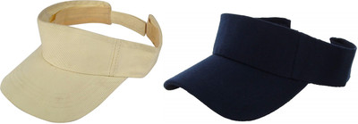 ZACHARIAS Solid Visor Cap Cap(Pack of 2)