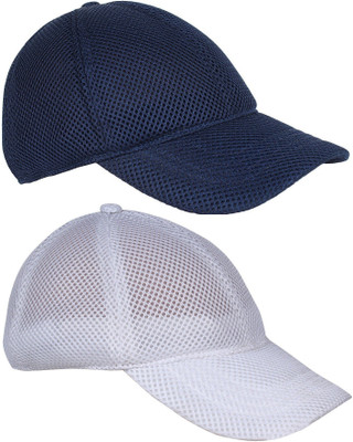ZACHARIAS Solid Sports/Regular Cap Cap(Pack of 2)