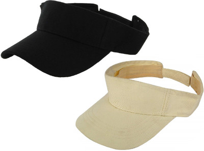 ZACHARIAS Solid Visor Cap Cap(Pack of 2)