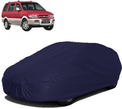RAIN SPOOF Car Cover For Chevrolet Tavera (Without Mirror Pockets)(Blue)