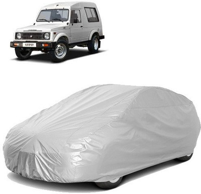Royalrich Car Cover For Maruti Suzuki Gypsy (Without Mirror Pockets)(Silver)