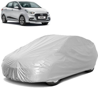 Royalrich Car Cover For Hyundai Xcent (Without Mirror Pockets)(Silver)