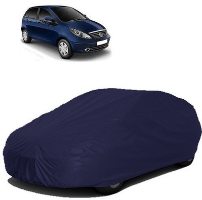 Kuchipudi Car Cover For Tata Indica Vista (Without Mirror Pockets)(Blue)