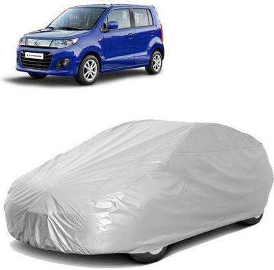 Royalrich Car Cover For Maruti Suzuki WagonR Stingray (Without Mirror Pockets)(Silver)