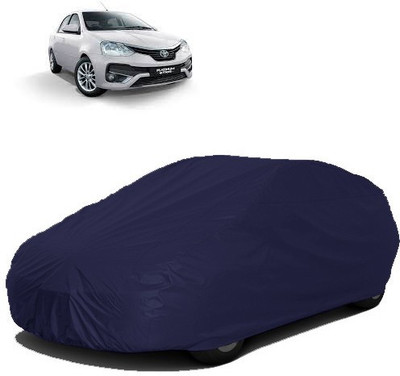 RAIN SPOOF Car Cover For Toyota Etios (Without Mirror Pockets)(Blue)