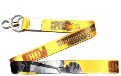 

Blue Aura Length- 48 CM PUBG Chicken Dinner ID Holder Lanyard Keychain Bike Keychain Locking Carabiner(Multicolor)