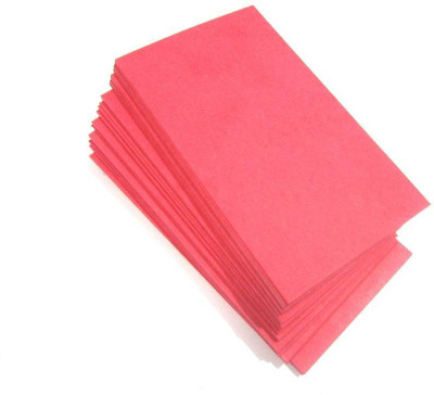 

IMPRINT Visiting Card/Business cards, Plain visting cards Red Color (Set of 50) Business Card(Red, Pack of 50)