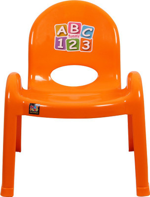 

PlayPlay Pp Make Plastic Kids Chair |Ultra Strong Durable Chair Orange Color (2-7 Years) - Pack Of 4(Orange)