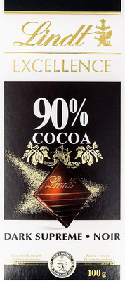 Lindt 90% Cocoa Supreme Dark Chocolate Bars(100 g)
