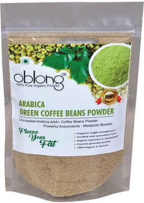 

OBLONG PREMIUM QUALITY GREEN COFFEE BEANS POWDER 100GM Pack of 1 Instant Coffee 100 g(Green Coffee Flavoured)