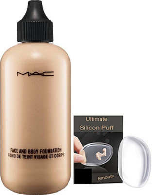 

Ultimate Silicon Puff With Mac Face And Body Foundation(Set of 2)