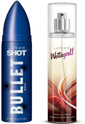 Layer Ammo 1Pc. 120ml & Vanilla Twist 1Pc. 135ml Body Deodorant Spray(Set of 2)