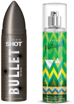 

Layer Bullet Reload 1Pc. 120ml & Spell Bound 1Pc. 135ml Body Deodorant Spray(Set of 2)