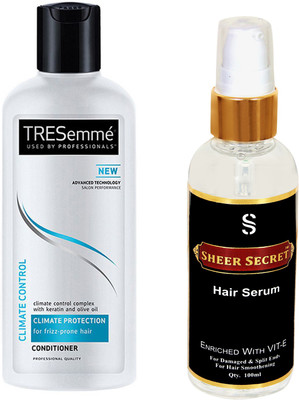 

SHEER SECRET HAIR SERUM 100ML and TRESEMME CLIMATE CONTROL CONDITIONER 185ML(Set of 2)