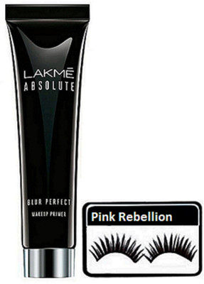 

Pink rebellion Eyelashes & Lakme Blur Perfect Makeup Primer(Set of 2)