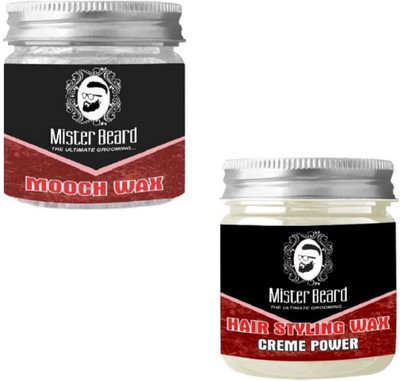 

MISTER BEARD Mooch Wax 100gm WITH Hair Styling Wax 100gm(Set of 2)