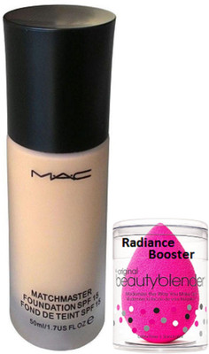 

radiance booster Sponge Puff & Mac Match Master Fond De Teint Foundation(Set of 2)