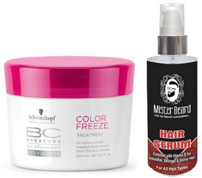 

MISTER BEARD HAIR SERUM WITH SCHWARZKOPF COLOUR FREEZE MASK(Set of 2)