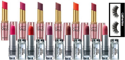 

catherine Eyelashes, Prime+matte Lipstick (set of 6) and Enrich Matte Lipstick (set of 6)(Set of 13)