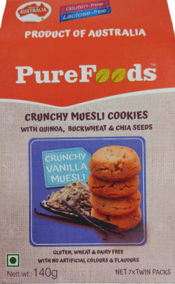 

PureFoods Crunchy Vanilla Muesli Gluten Free Cookies(140 g)
