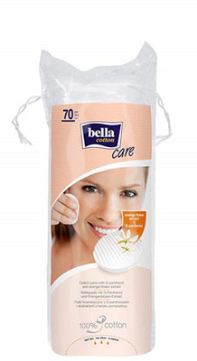 

bella cotton Pads Round with D Panthenol and Orange Blossom Extract - 70 Pieces (Pack of 1)(70 Units)